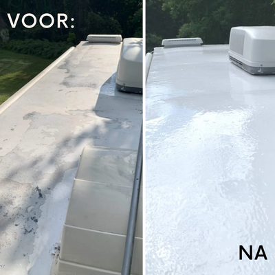 Caravandak repareren met epoxy of polyester
