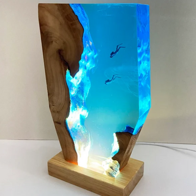 Epoxy lamp maken
