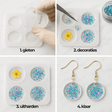 stappenplan hoe moet je epoxy sieraden maken