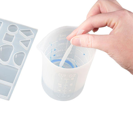 Duurzame siliconen mengbeker 100 / 250 ml - #itsokay#