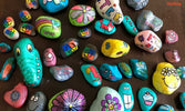 Beschilderde stenen aflakken met UV epoxyhars - itsOkay