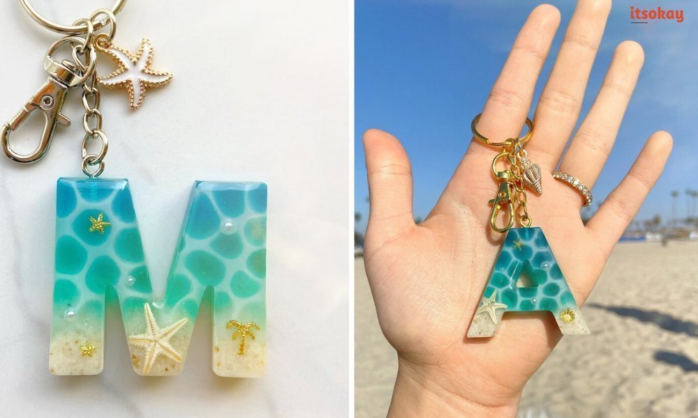 Ocean Art-effect sleutelhangers maken - itsOkay