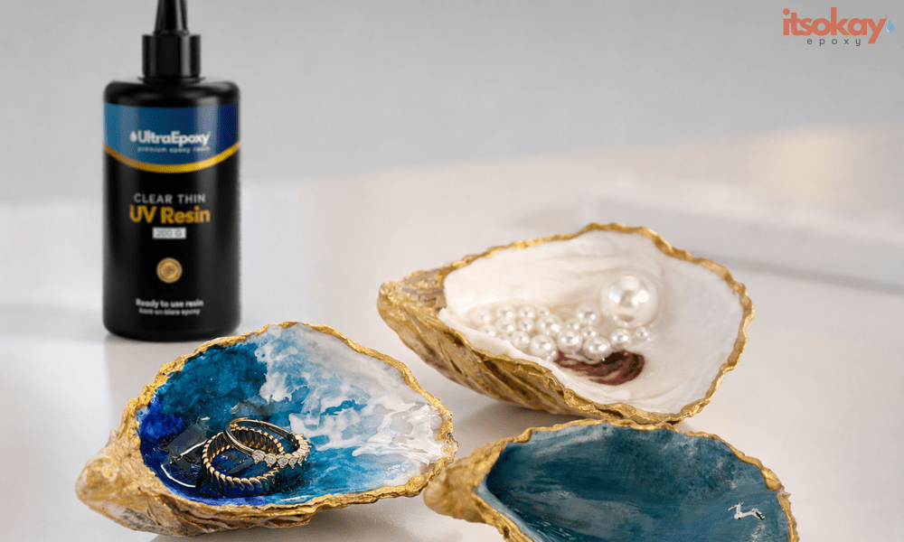 Schelpen coaten, schilderen & decoreren met epoxy - itsOkay