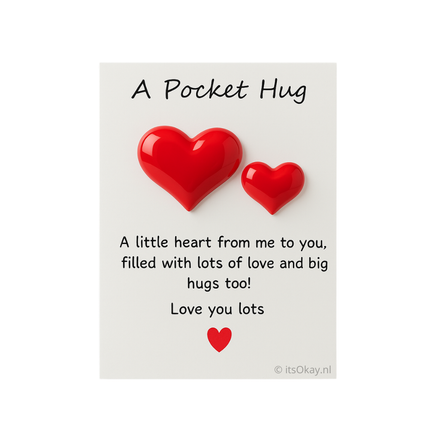 Pocket Hug kaartjes (50 st.) + plastic zakjes