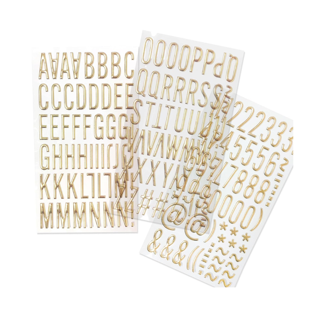 Stickerset Letters & Cijfers (3 st.)