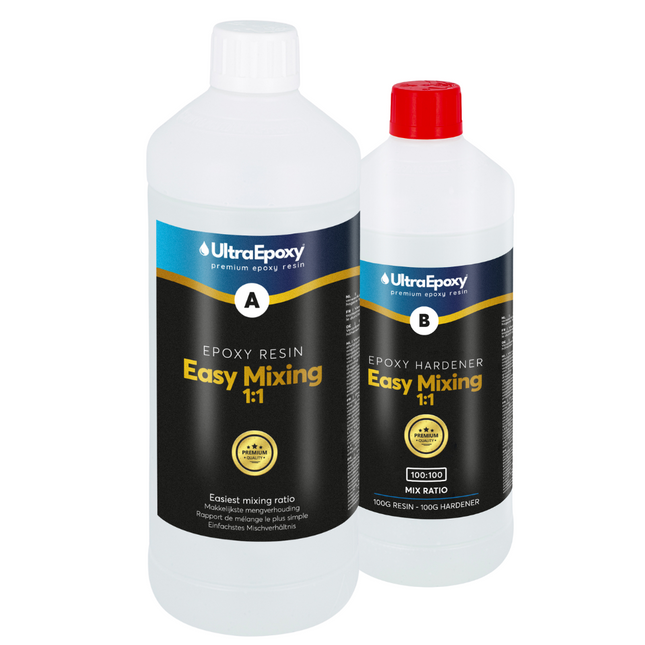 Epoxy giethars - 1:1 mengen