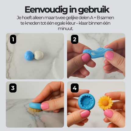 Kneedbare Siliconen - Maak je eigen mal!