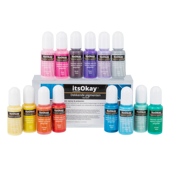 Dekkende Pigmenten Voor Epoxyhars (14 stuks) - #itsokay#