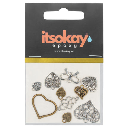 Diverse Metalen Vintage Hartjes - #itsokay#