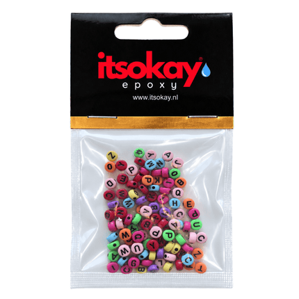 Gekleurde Letter Kralen Alfabet (100 stuks) - itsokay