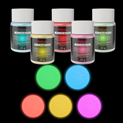 epoxy resin polyester glow in the dark lichtgevende kleur pigmenten