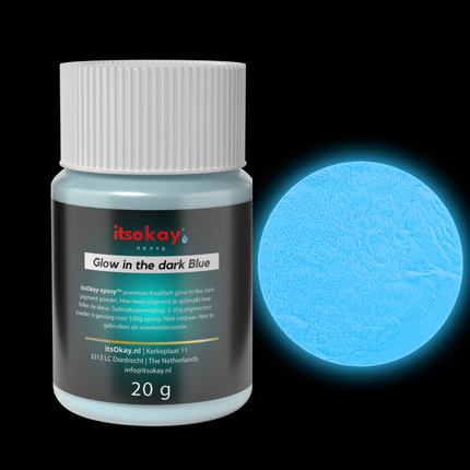 glow in the dark epoxy kleurpigment blauw