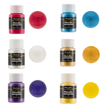 Metallic Pigment Poeder (Voordeelpakket: 6 Kleuren) - itsokay
