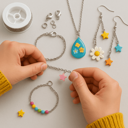 Sieraden maken set (Ketting, Karabijnsluitingen & Ringetjes) 45 - delig - #itsokay#