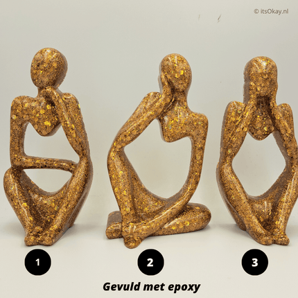 Siliconen Mal Abstracte Zittende Denker - itsokay