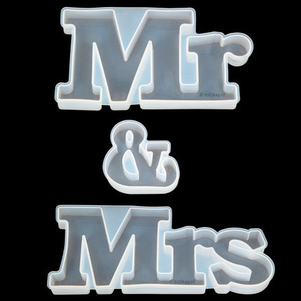 Siliconen Mal Mr & Mrs (3 losse mallen) - #itsokay#