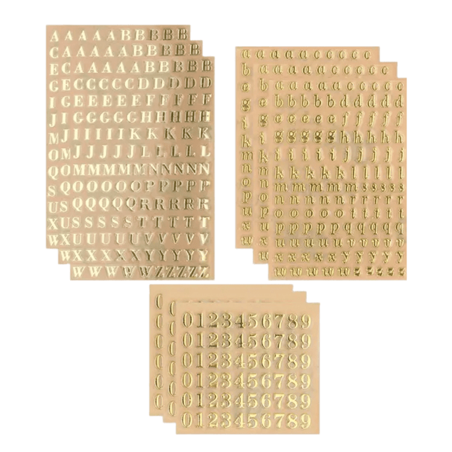 Stickers Letters & Cijfers (640 st.) - itsokay