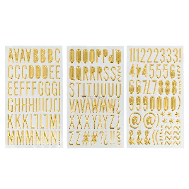 Stickerset Letters & Cijfers (3 st.) - itsokay