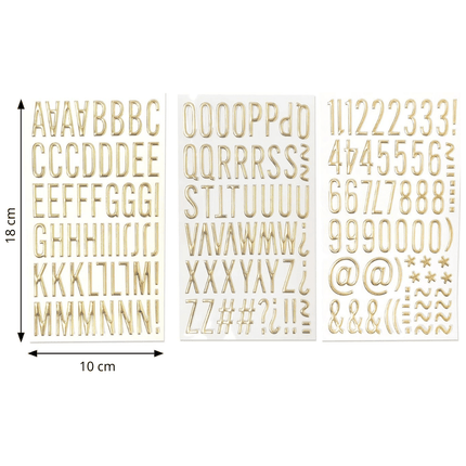 Stickerset Letters & Cijfers (3 st.) - itsokay