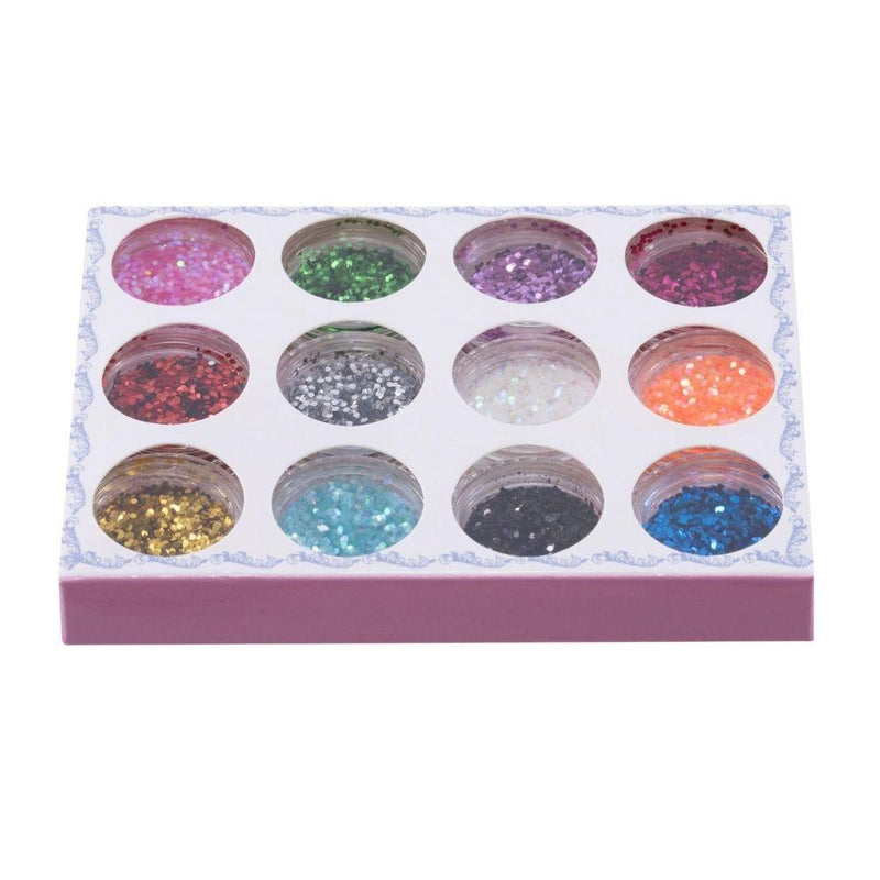 Glitterpoeder (12 potjes) -