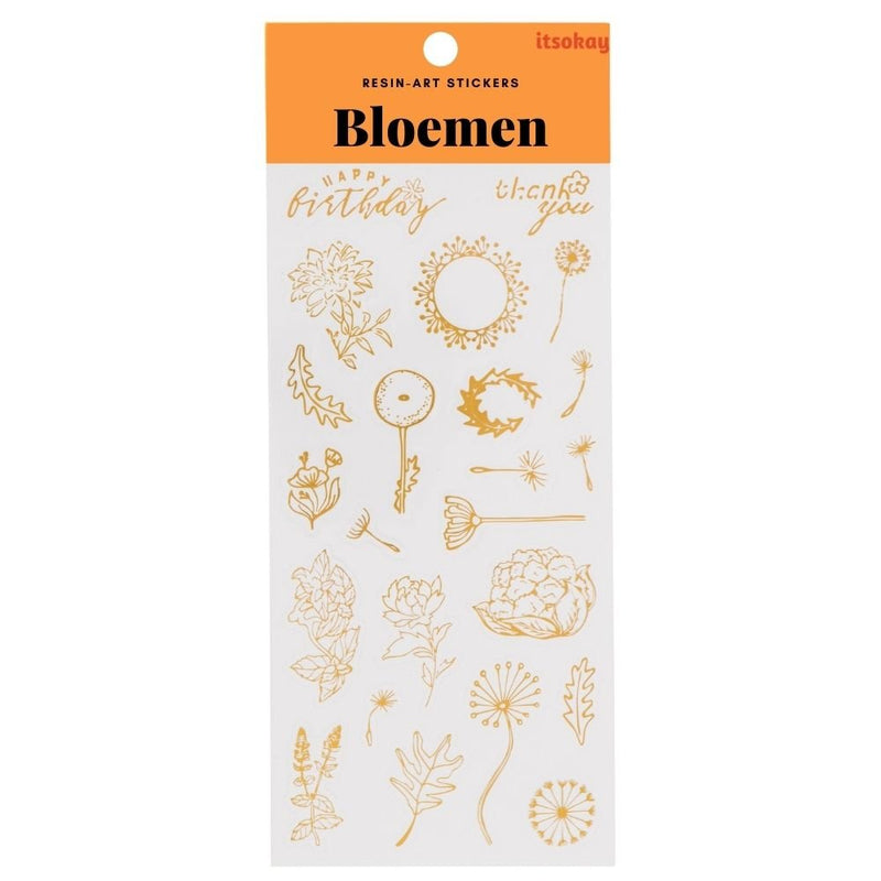 Goud Glanzende Stickers Fullcolor (per vel) -