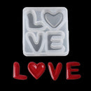 Kleine siliconen letter mal 'Love' -