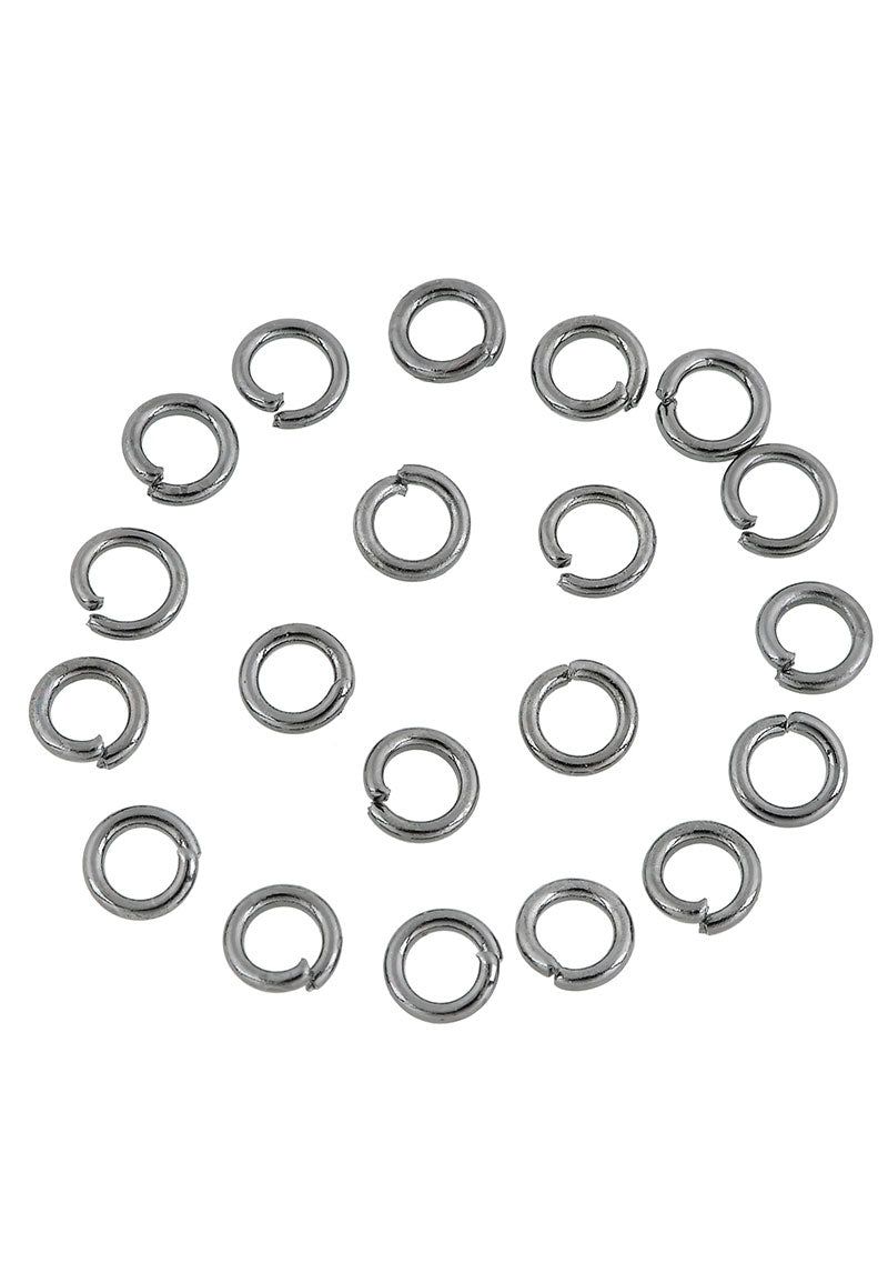 Metalen ringetjes rond 4mm (± 50st.) -