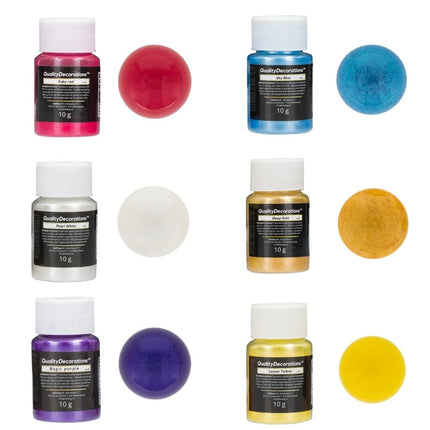 Metallic Pigment Poeder | QualityDecorations™ | Set van 6 Kleuren - #itsokay#