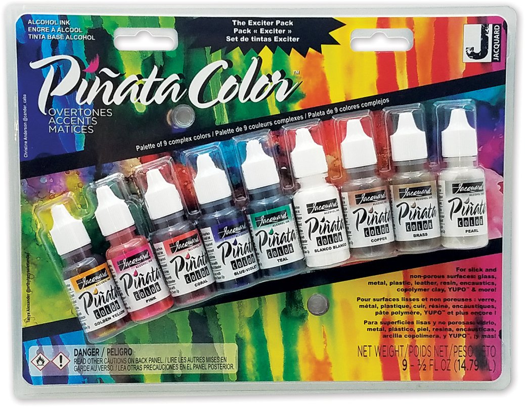 Jacquard Pinata Colour Alcoholinkt, rijke gouden metallic kleurstof voor kunsthars, epoxypigment knutselen op niet-poreuze oppervlakken, permanente Yupo papierverf, 15 ml Jacquard Pinata Colour Alcoholinkt, rijke gouden metallic kleurstof voor kunsthars, epoxypigment knutselen op niet-poreuze oppervlakken, permanente Yupo papierverf, 15 ml