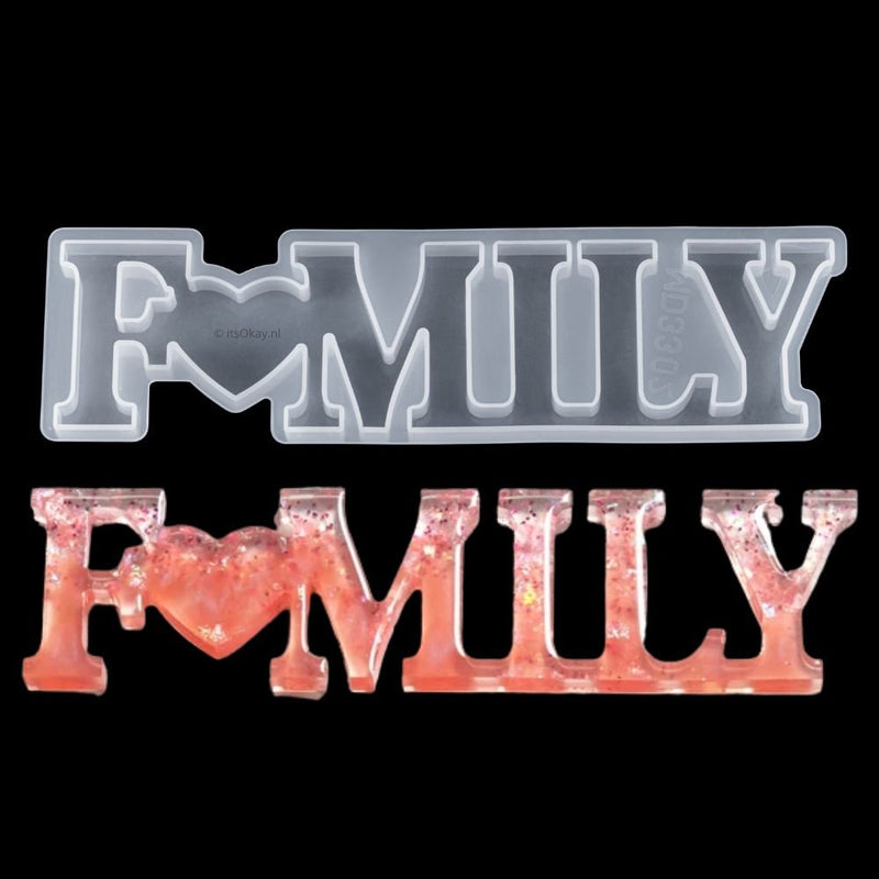 Siliconen Mal Decoratie Tekst Love, Home of Family -