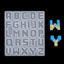 Siliconen Mal Grote Pixel Letters -
