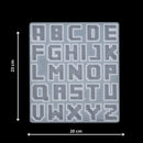 Siliconen Mal Grote Pixel Letters -
