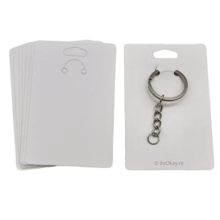 Sleutelhanger display kaartjes (50 st.) + plastic zakjes - #itsokay#