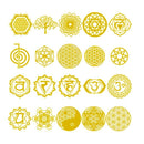 Symbolen Transparant Sticker Vel | Orgonites -